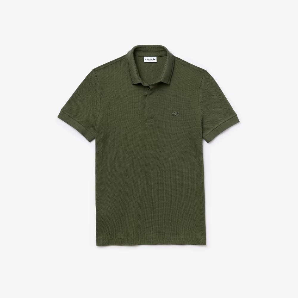 Men's Regular Fit Linen-Blend Polo Shirt Small